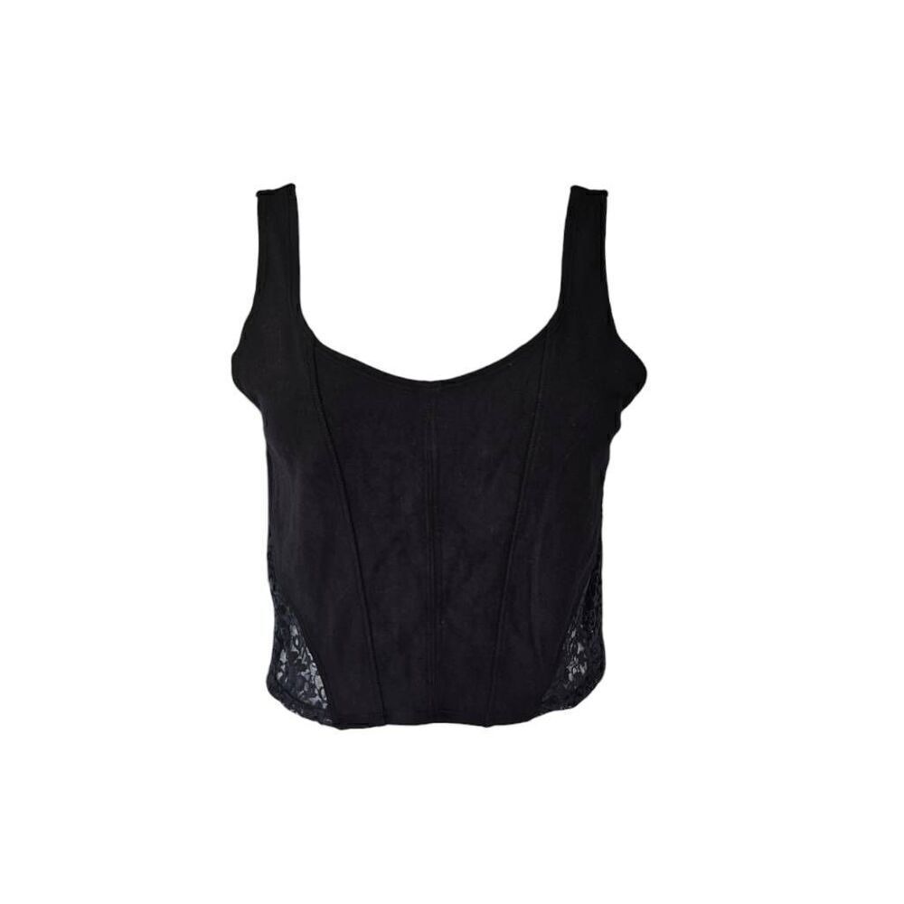 goth corset-style lace cami